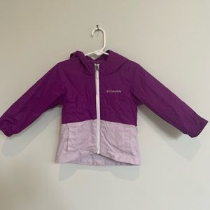 Columbia Toddler Rain Jacket - 2T, Purple